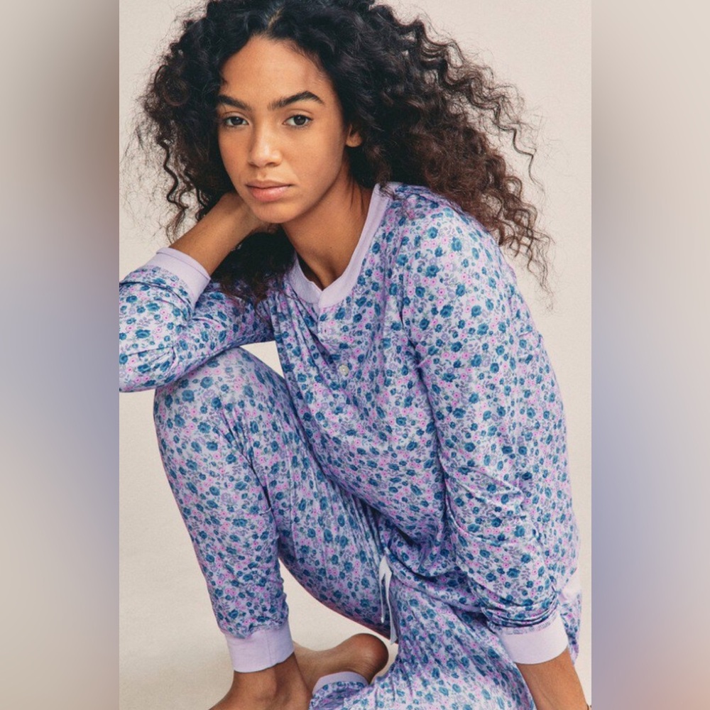 LoveShackFancye x Morgan Lane Kaia pj set in blue